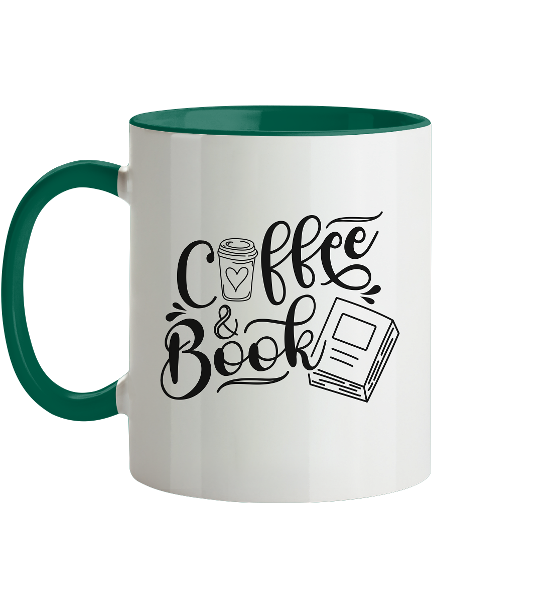 Coffee&Book - Tasse zweifarbig