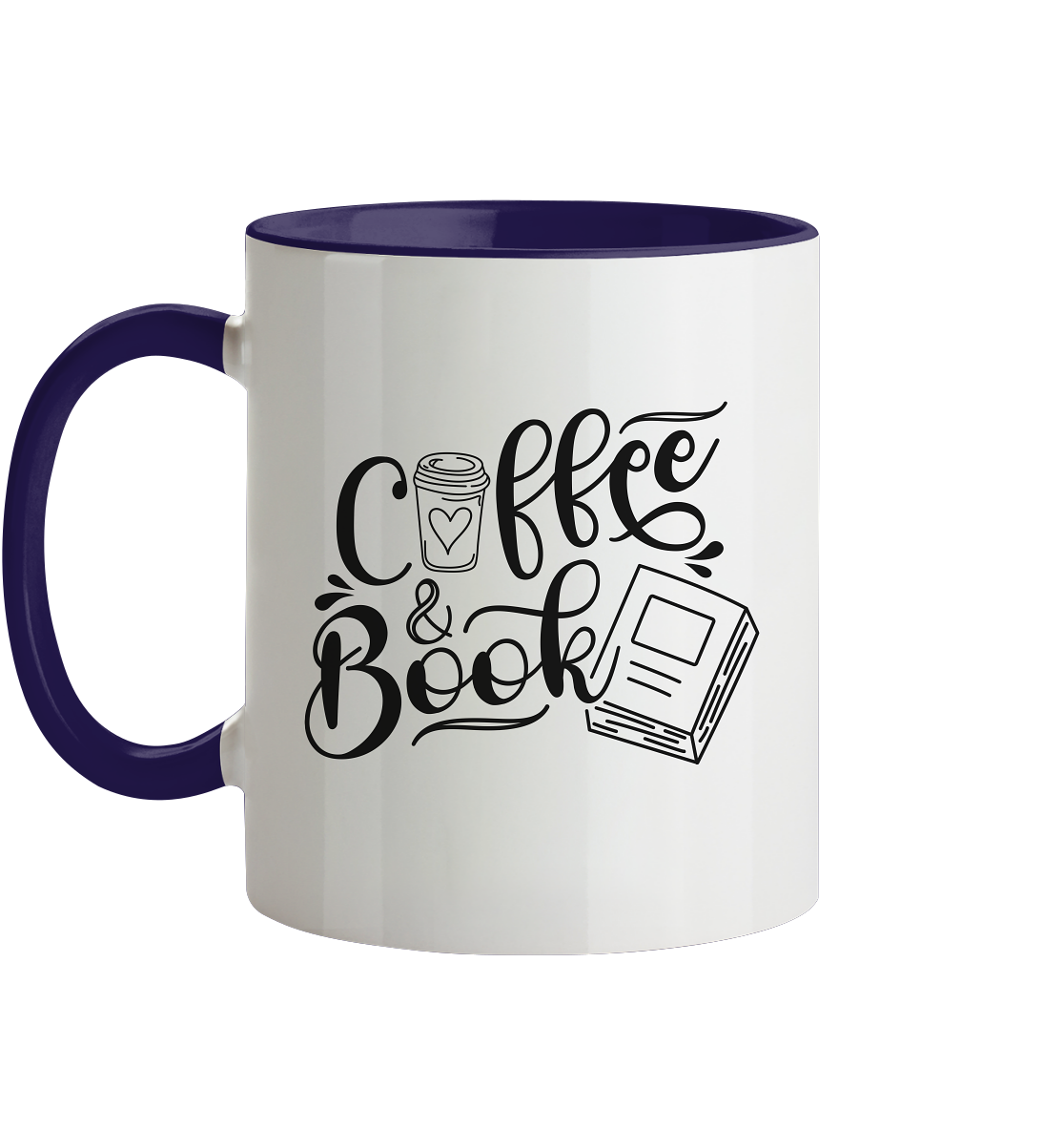 Coffee&Book - Tasse zweifarbig