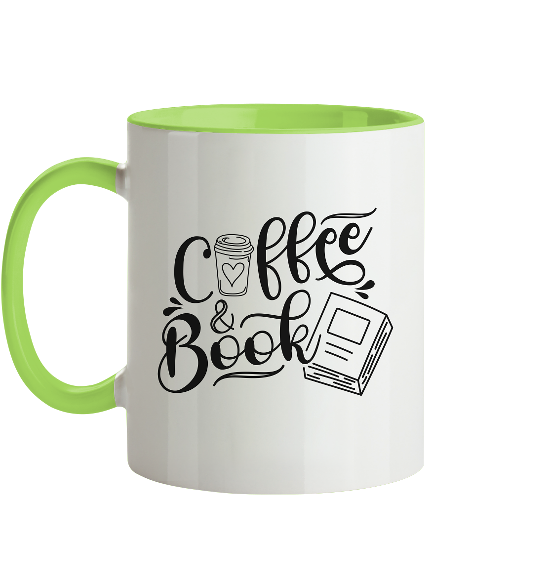 Coffee&Book - Tasse zweifarbig