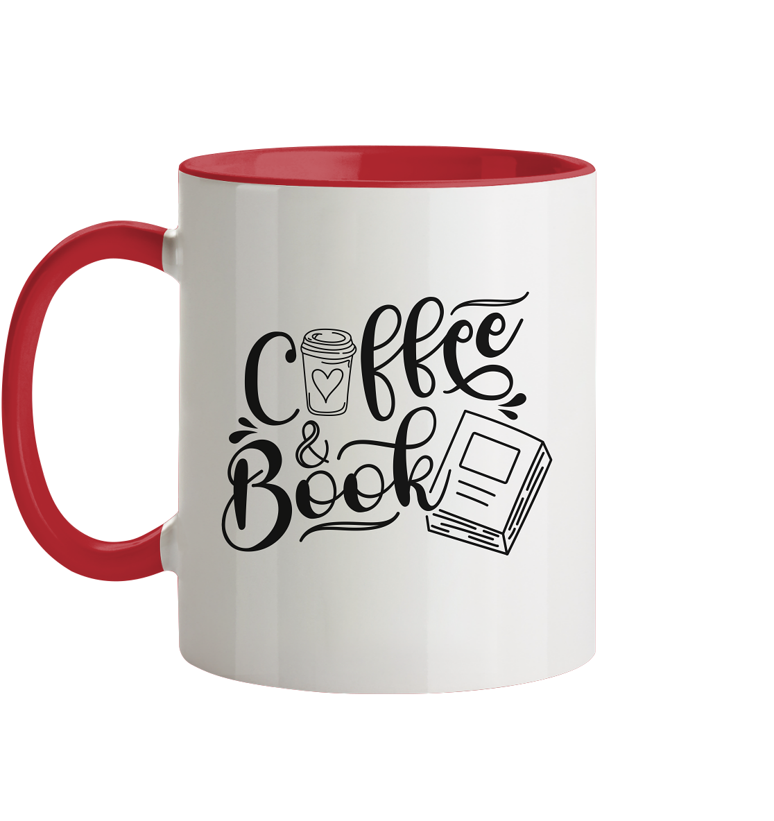 Coffee&Book - Tasse zweifarbig