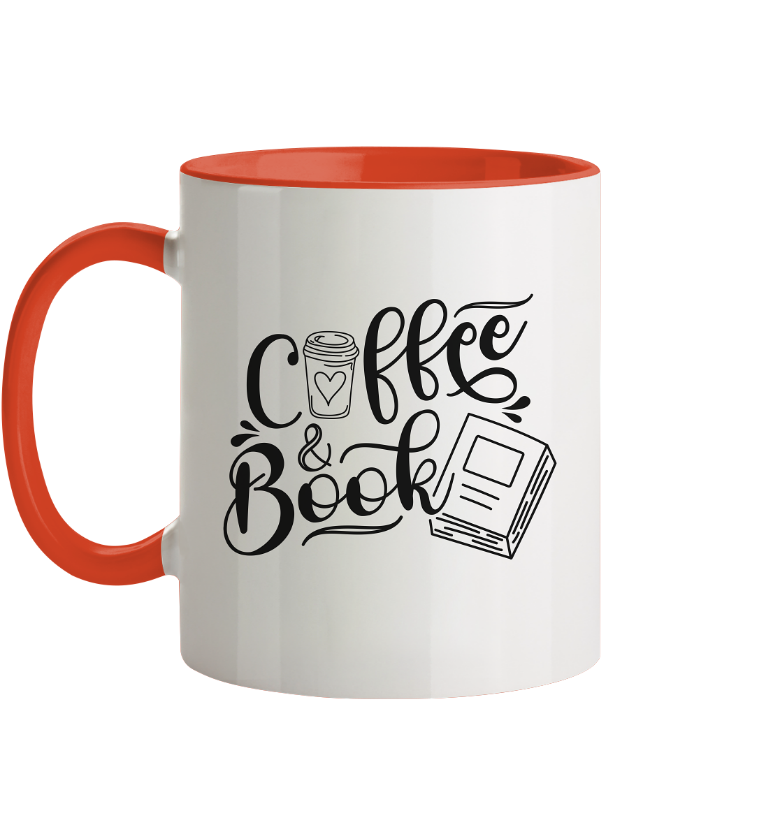 Coffee&Book - Tasse zweifarbig