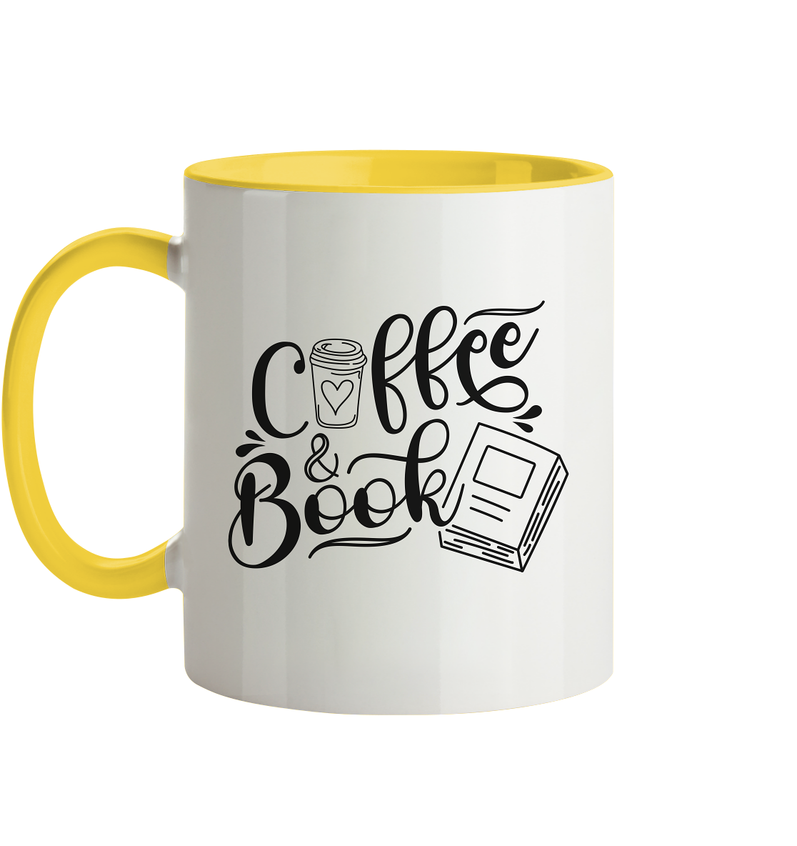 Coffee&Book - Tasse zweifarbig