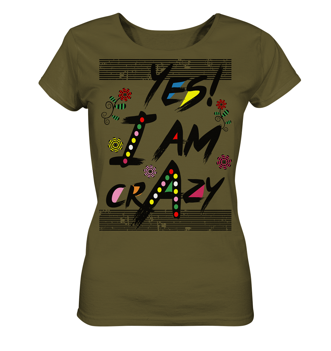 Crazy - Ladies Organic Shirt