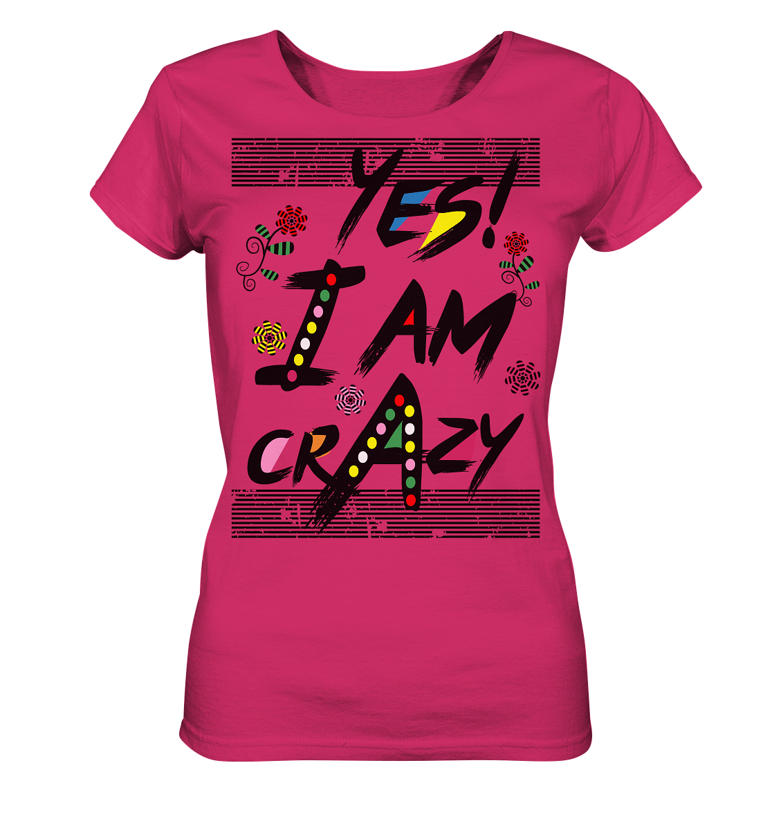 Crazy - Ladies Organic Shirt