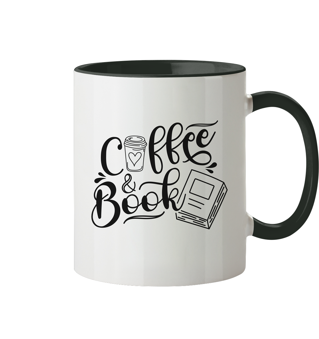 Coffee&Book - Tasse zweifarbig