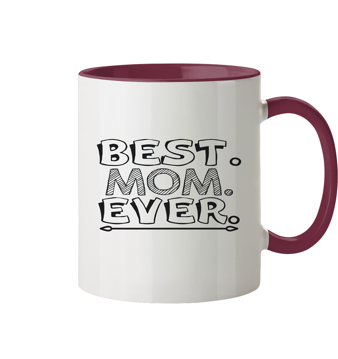 Best Mom - Tasse zweifarbig