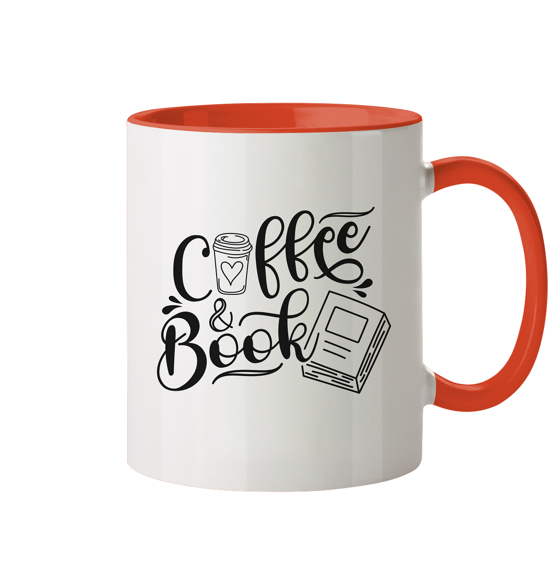 Coffee&Book - Tasse zweifarbig