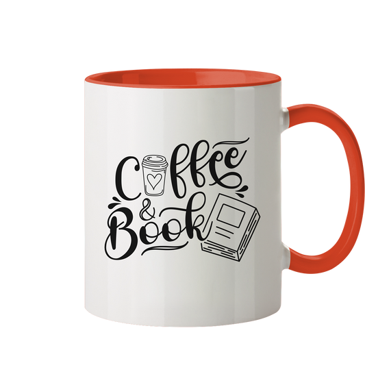 Coffee&Book - Tasse zweifarbig